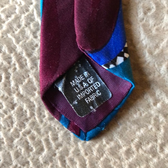 Angelica retro-look necktie Made in USA polyester - Picture 4 of 4